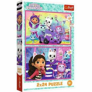 Puzzle pentru copii Trefl din 2 x 24 piese - Joaca cu Gabby imagine