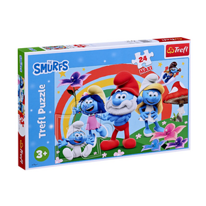 Puzzle Trefl 24 piese - Ziua ștrumfului imagine