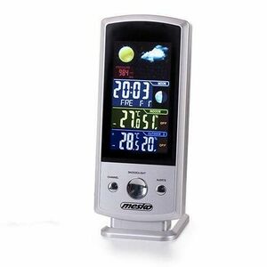 Statie meteo Mesko MS 1177, termometru interior-exterior, ceas, alarma imagine