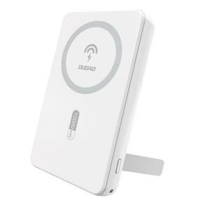 Baterie Externa Wireless Dudao K14S+, 10000mAh, 22.5W, QC + PD + FQI, 1 x QI - 1 x USB-A - 1 x USB-C, Alba imagine
