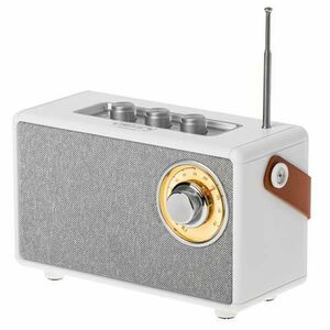 Radio Camry CR 1902w, 5 W, Bluetooth, USB-C, Card TF, FM, Functie TWS (Alb) imagine