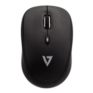 Mouse V7 MW100-1E, Wireless, USB, 4 butoane (Negru) imagine