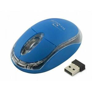 Mouse Titanum TM120B, Wireless, 3 butoane, USB (Albastru) imagine
