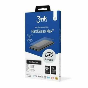 Folie de protectie 3mk HardGlass Max Privacy pentru iPhone 12/12 Pro, Negru imagine
