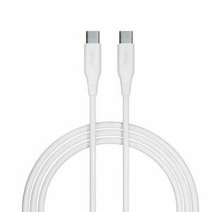 Cablu de date si incarcare Allity AUC-02, USB-C to USB-C, 100W, 1m, Alb imagine