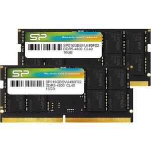 Memorii RAM laptop Silicon Power SP032GBSVU480F22, 32GB (2x16), DDR5, 4800MHz, CL40, SODIMM imagine