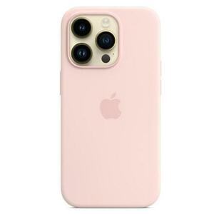 Protectie Spate Apple Silicone pentru Apple iPhone 14 Pro, Magsafe (Roz) imagine