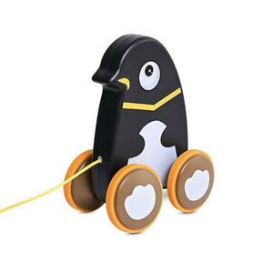Jucarie de tras cu roti Lorelli, 9-36 luni, Pinguin imagine