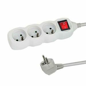 Prelungitor Esperanza ELK211W, switch ON/OFF, 3 prize, 3m (Alb) imagine