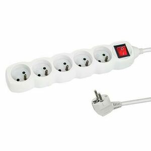 ​Prelungitor Esperanza ELK214W, switch ON/OFF, 5 prize, 1.5m (Alb) imagine