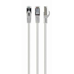 Cablu retea Gembird PP6A-LSZHCU-W-1M, RJ45, Cat.6A, SFTP, LSZH, 1m (Alb) imagine