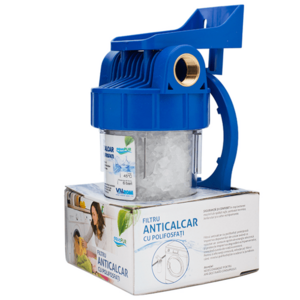 Filtru anticalcar AquaPUR cu polifosfati 5inch, D.1inch imagine