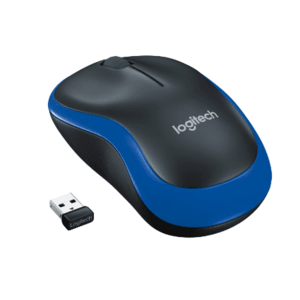 Mouse Optic Wireless Logitech M185, USB, 1000 DPI (Albastru) imagine