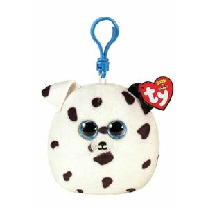 Breloc de plus Ty Catel dalmatian, 8.5 cm (Alb/Negru) imagine