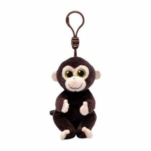 Breloc de plus Ty Maimutica Matteo, 8.5 cm (Maro) imagine