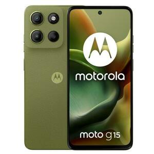 Telefon Mobil Motorola Moto G15, Procesor Mediatek Helio G81 Extreme Octa Core, IPS LCD Capacitive touchscreen 6.72inch, 8GB RAM, 512GB Flash, Camera Duala 50+5MP, Wi-Fi, 4G, Dual Sim, Android (Verde) imagine