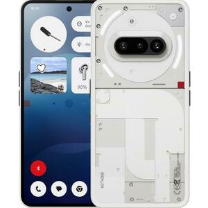 Telefon Mobil Nothing Phone 3a, Procesor Qualcomm SM7635 Snapdragon 7s Gen 3, AMOLED Capacitive Touchscreen 6.77inch, 8GB RAM, 128GB Flash, Camera Tripla 50+50+8MP, Wi-Fi, 5G, Dual Sim, Android (Alb) imagine
