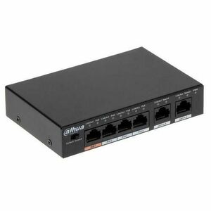 Switch Dahua PFS3006-4ET-60 PoE 4+2 porturi, 250m, 30W imagine