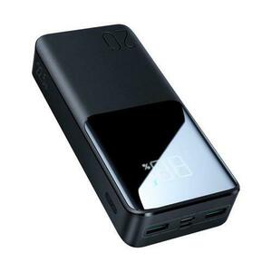 Baterie externa portabila Joyroom JR-QP192 20000 mAh, 22.5W, 4 Porturi, Display LED, Cablu USB-C inclus (Negru) imagine