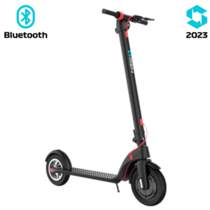 Trotineta electrica pliabila iSEN X7 Pro 2023, roti 10inch, motor 350W, autonomie maxima 25km, pana la 25km/h, baterie detasabila (Negru) imagine