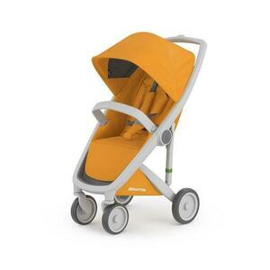 Carucior Greentom Classic Upp, 100% Ecologic, 0-4 ani, 18 kg (Gri/Galben) imagine