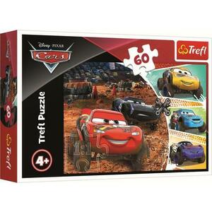 Puzzle Trefl Fulger Mcqueen cu prietenii, 60 piese imagine