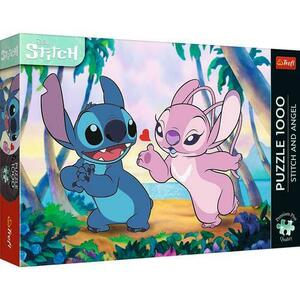 Puzzle Trefl din 1000 piese - Stitch si Angel imagine