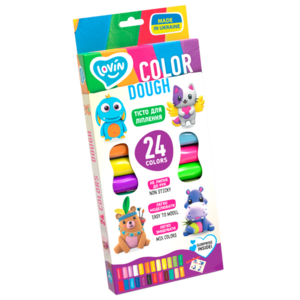 Set plastilina Lovin 24pcsx15gr, Shine&Aroma Dough imagine
