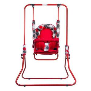 Leagan pentru copii, Top Kids, cu spatar reglabil, 25 kg (Rosu) imagine