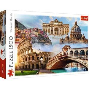 Puzzle 1500 piese - Locuri favorite din Italia imagine