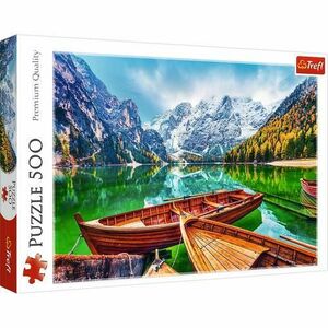 Puzzle Trefl din 500 piese - Lacul Braies, Italia imagine
