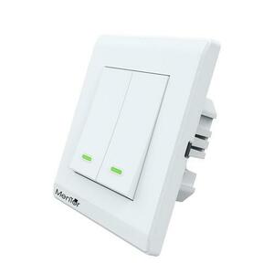 Intrerupator dublu Smart Mentor ES031 WiFi 10A 1200W, ignifug imagine