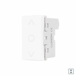 Modul Intrerupator Mecanic Jaluzele 1M LUXION, Standard Italian (Alb) imagine