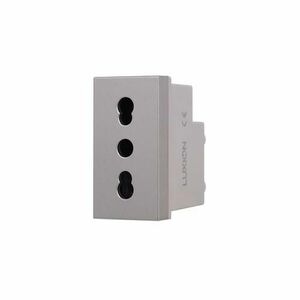 Modul Priza Simpla Ingusta LUXION, Standard Italian (Gri) imagine