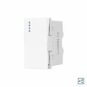 Modul Intrerupator Simplu Cap-Scara Mecanic 1M LUXION, Standard Italian (Alb) imagine