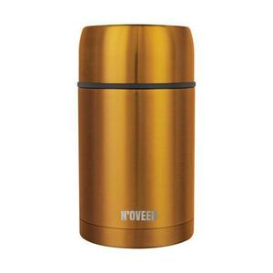 Termos pentru supa/mancare NOVEEN TB953, 800ml, Perete dublu, Inox, Husa transport (Aramiu) imagine