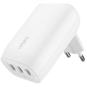 Incarcator Belkin BEL-0095, 20/20/25W, 3 x USB-C, 2m (Alb) imagine