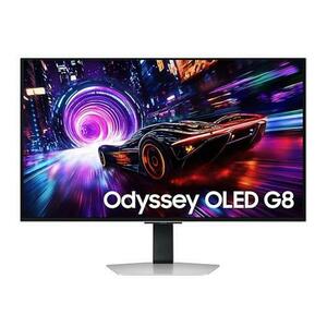 Monitor Gaming OLED Samsung 32inch LS32FG810SUXEN, UHD (3840 x 2160), HDMI, DisplayPort, Pivot, 240 Hz, 0.03 ms (Argintiu) imagine