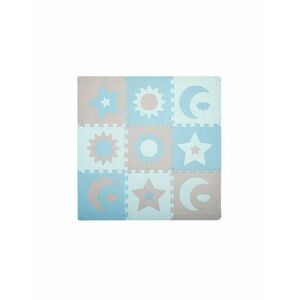 Covoras de joaca Momi Puzzle 3D Nebe, 90 x 90 cm (Albastru) imagine