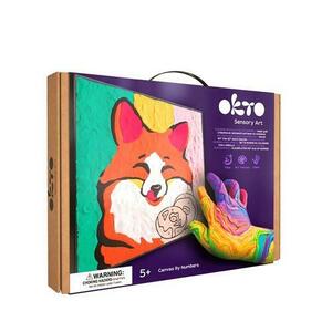 Set de colorat cu lut Sensory Art - Fox, 29 x 29 cm imagine