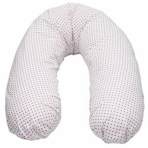 Perna de Alaptat EKO Fucsia, Husa Bumbac si Umplutura Fibre De Silicon, 180cm imagine