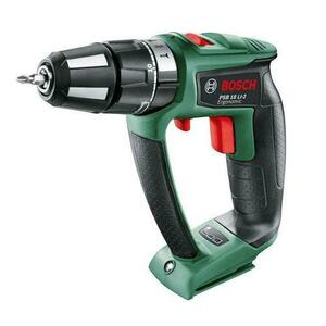 Masini de gaurit si insurubat Bosch PSB 18 LI-2 Ergonomic , 18V, 2 trepte putere , fara acumulatori (Negru/Verde) imagine