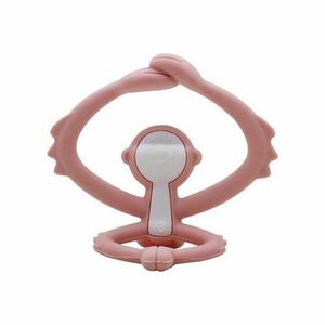 Inel gingival din silicon Mombella Maimutica, + 3 luni, Roz imagine