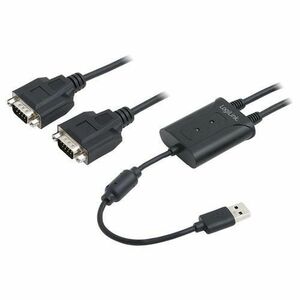 Adaptor LogiLink AU0031, USB 2.0 (T) la 2x Serial RS232(T) imagine