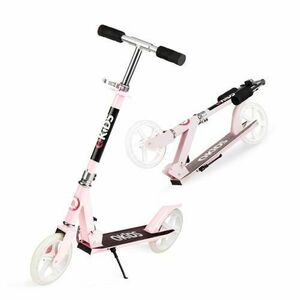 Trotineta freestyle QKIDS WEISS Light Pink, Ghidon reglabil pe 3 trepte, Amortizor Easy&Up, Platforma anti-derapanta, Pliabila, Aluminiu imagine