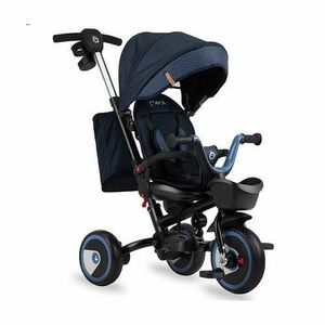 Tricicleta 5 in 1 MoMi INVIDIA Flow, Scaun rotativ 360°, Spatar reglabil, Maner telescopic, Centura in 5 puncte, Pliabila, Suport pahare, Tapiterie usor de curatat imagine