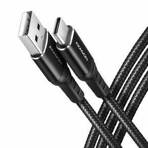 Cablu de date Axagon HQ, USB -A / USB-C, 3A, 150cm, Negru imagine