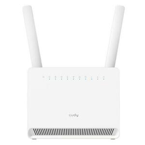Router Wireless Cudy LT15E 4G LTE Cat 12, AX3000 Dual-Band, Wi-Fi 6, Dual-Core 1.3GHz CPU, 128MB/256MB Flash/RAM, SIM Card Slot (Alb) imagine