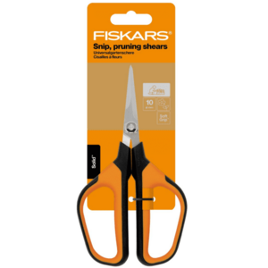 Foarfeca pentru flori Fiskars Solid MicroTip SP15, 182 mm (Portocaliu/Negru) imagine
