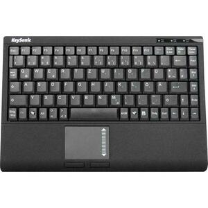 Tastatura office KeySonic ACK-540U+ (US), USB, Layout US, Touchpad (Negru) imagine